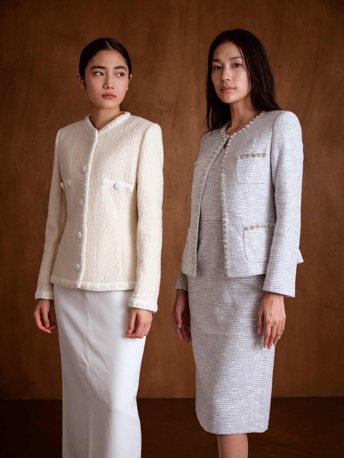 Embellished Crystal Tweed Jacket