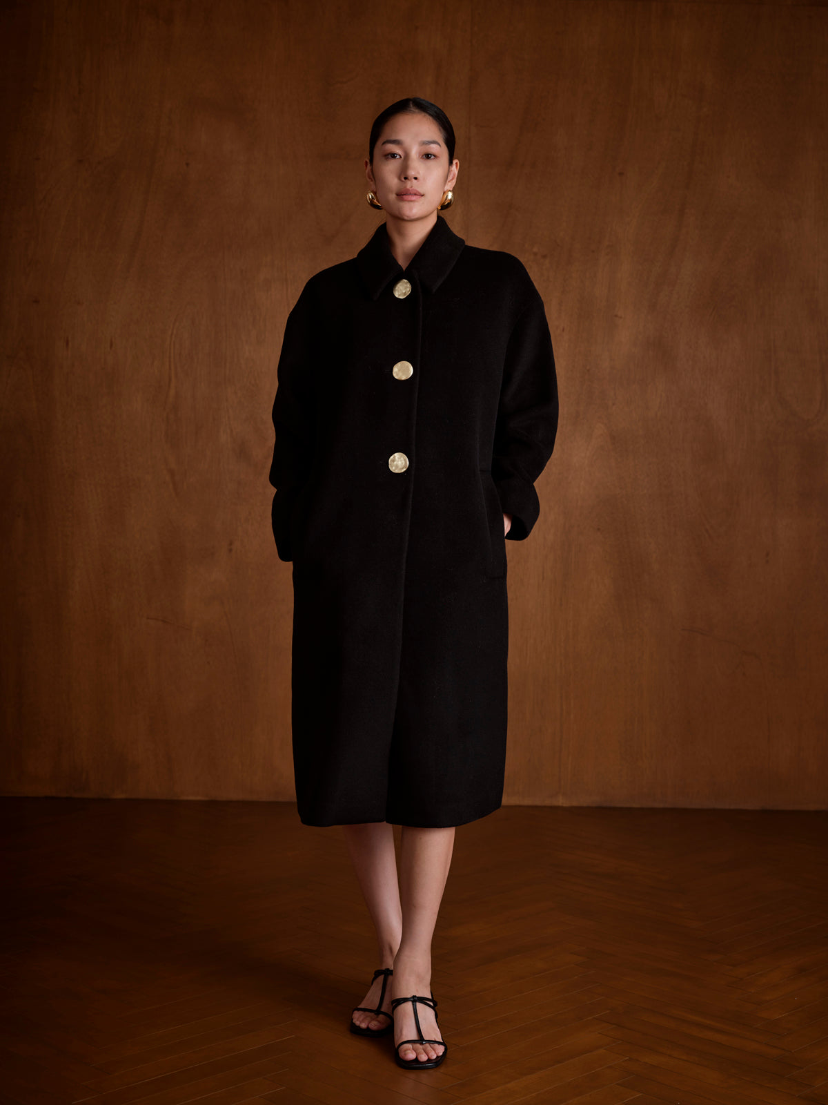 Oversize Single-Breasted Coat
